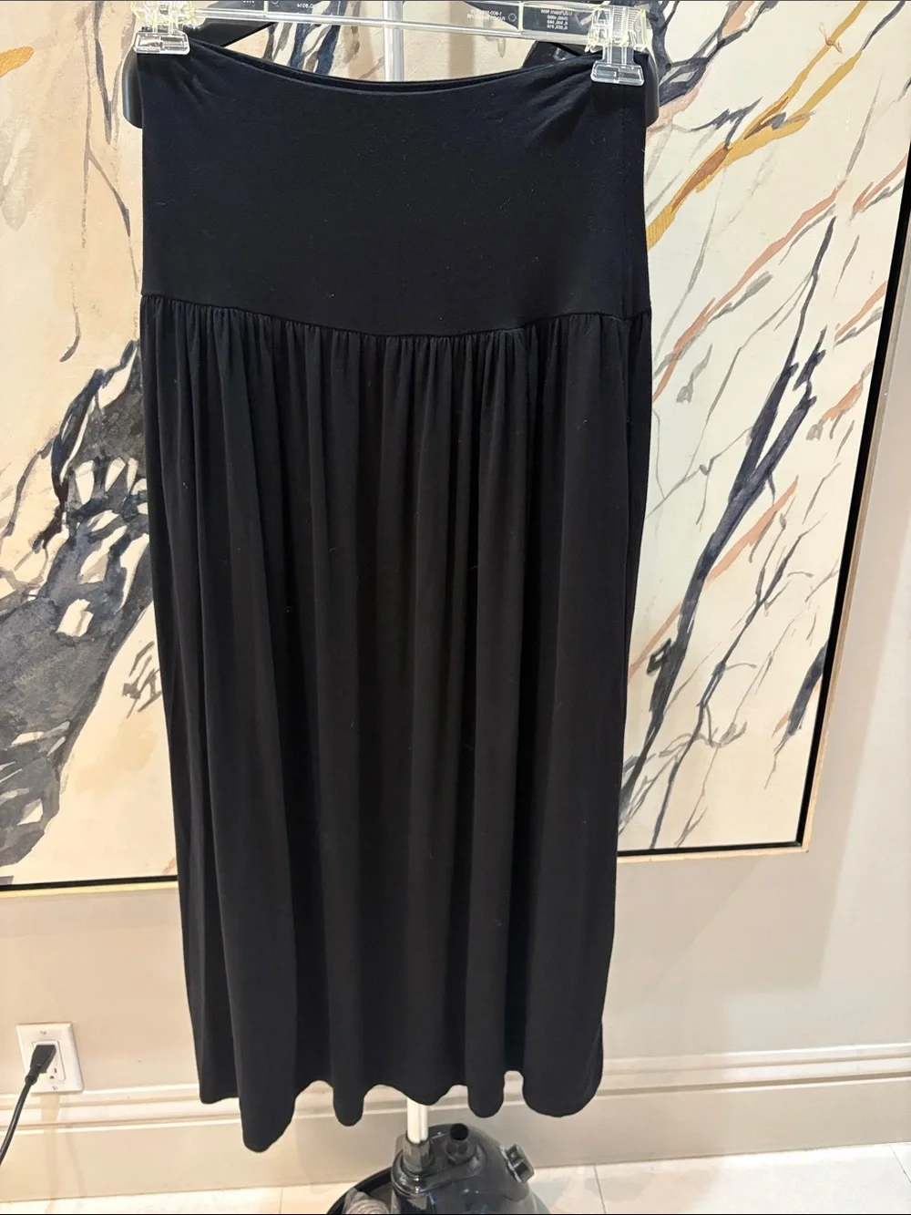 Black Women's Maxi Skirt - Comfortable Everyday Style